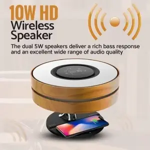 Portable Bluetooth Speaker Promate Mirth 3in1 with 10W output, Qi wireless charger, LED night lamp and clock