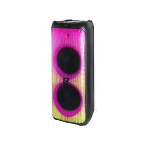 Party skaļrunis Trevi XF 4100 PRO, torņa dizains, 300 W RMS, 12" basa skaļrunis, USB, SD, vadu un bezvadu, melns