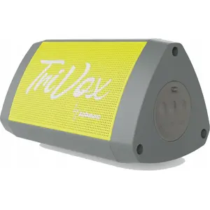 Pārnēsājams Bluetooth skaļrunis Jabees Trivox 7W, IP66 ūdensizturīgs, Aux, FM, microSD — pelēki‑dzeltena