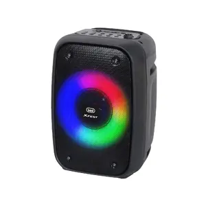 Trevi portatīvā skaļruņa XF 150 KB — 15 W RMS, 3" woofer, Bluetooth/bezvadu, USB-C, MicroSD, TWS, melna