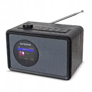 Portable speaker ORAVA RR30i with FM/USB/AUX/Bluetooth playback, volume control, supports MP3/WAV, black