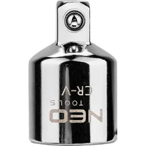 Adapteris NEO tools 1/4" M x 3/8" F, garums 26 mm, modelis 08-562