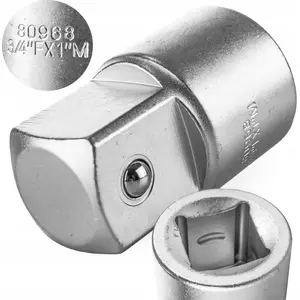 Adapter Forcekraft 3/4" F x 1" M — plumbing hose connector, brass/metal (FK-80968)