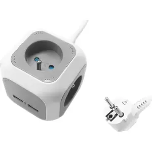 Сетевой удлинитель ORNO OR-AE-13144 — 4 розетки, 2 USB, шнур 1,4 м, крепление на стол