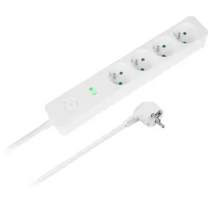 Power extension strip Rebel Electro 4 sockets with switch, 3 m cable