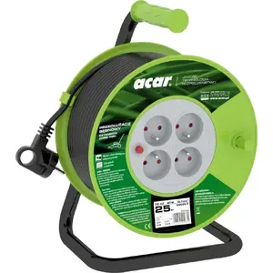 Pagarinātāja spole Acar M02048 — 25 m melna