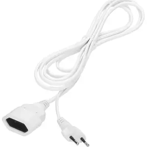 Удлинитель ORNO одноразеточный плоский 1x2P 1,5 м кабель PVC H03VV-F 2x0,75 мм 230VAC