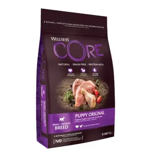 Sausais barības maisījums kucēniem RAW_PALEO Wellness CORE Puppy Original — tītars un vistas, 10 kg
