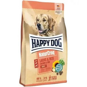 Sausais suņu barība happy dog NaturCroq Lasis un rīsi 11 kg