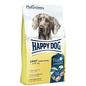 Корм для собак happy dog fit & vital Light Calorie Control Adult — средние породы, несколько белковых источников (яйцо, рыба, ягнёнок, птица, лосось)