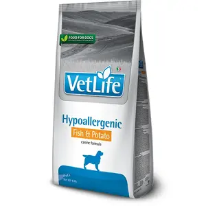 Сухой корм для собак Farmina Pet Foods Vet Life Hypoallergenic Взрослые Рыба и Картофель 12 кг