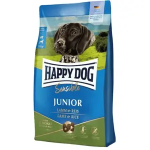 Dog food Happy Dog Sensible Junior 4 kg — Junior, lamb & beef with rice and corn