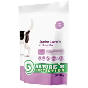 Сухой корм для щенков nature’s protection Junior Lamb 500 г — ягнёнок