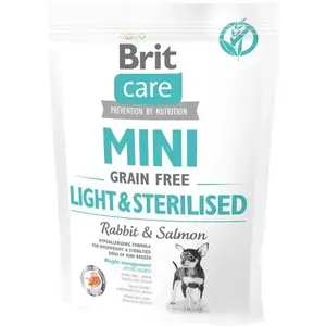 Сухой корм для собак Brit Care Pies 400 г Mini Light Sterilise — 400 г, для стерилизованных/кастрированных мелких пород