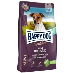 Корм для собак Happy Dog Sensible Mini Ireland 10 кг — взрослая, мини породы, кролик и лосось