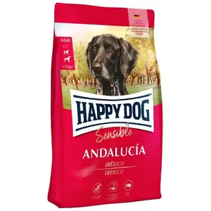 Dry dog food happy dog Supreme Andalucia 1 kg — adult recipe with lamb and rice