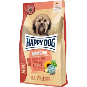 Sausais suņu barība happy dog NaturCroq Mini Lasis & Rīsi 800 g