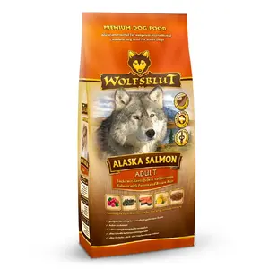 Dry Dog Food Wolfsblut Alaska Salmon 2 kg — Adult, Brown Rice, Potato, Salmon