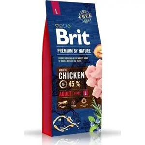 Сухой корм для собак Brit Premium By Nature Adult L 3 кг — для крупных взрослых собак