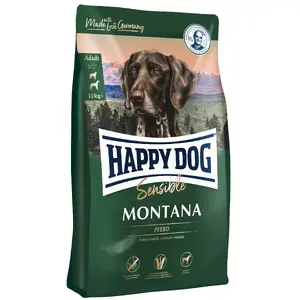 Корм для собак happy dog Sensible Montana — Взрослым, со вкусом лошади, 10 кг, без глютена, без зерна