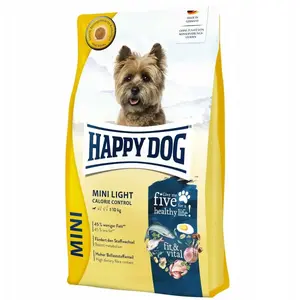 Dry Dog Food happy dog Fit&Vital Mini Light 800 g — low-calorie formula for adult small breeds