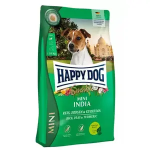 Suņu barība happy dog Sensible Mini India — pieaugušiem mini šķirnēm, rīsi, 4 kg