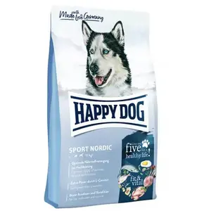Корм для собак happy dog fit & vital Sport Nordic Adult — яйцо, рыба, ягнёнок, птица, лосось (средние 11–25 кг)