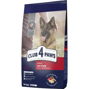Сухой корм для собак Club 4 Paws CLUB4Ł PIES 14 кг ACTIVE - формула для активных взрослых