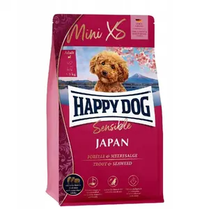 Сухой корм happy dog Mini XS Japan для взрослых собак до 5 кг — форель и морские водоросли, 300 г