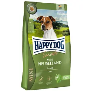 Корм для собак Triton Happy Dog Sensible Mini New Zealand 4 кг — Взрослым, Ягнёнок и рис, Мини-породы (5–10 кг), Без глютена