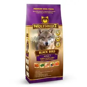 Корм для собак Wolfsblut Black Bird 2 кг — для взрослых, батат и индейка, без зерна