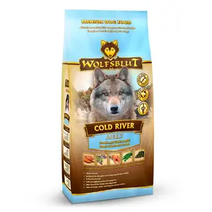 Корм для собак сухой Wolfsblut Cold River 2 кг — Взрослым, лосось, батат, форель, без злаков и глютена
