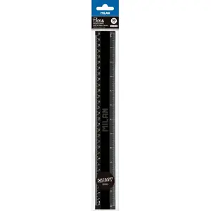 Ruler Milan 30 cm Shadow by Milan — 30cm measuring ruler, rigid plastic