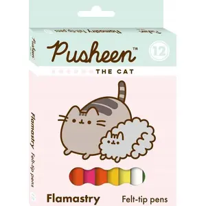 Flomāsteri MAJEWSKI Pusheen — komplekts 12 krāsas