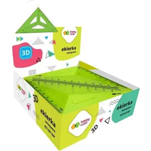 Set square / ekierka GDD 3D 45° 13 cm, pack of 25 pieces