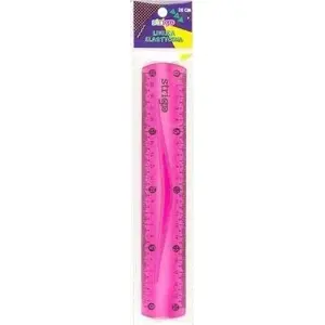 Flexible 20 cm Ruler Strigo — Pink, Model 305002