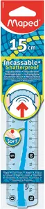 Desk ruler Maped 244060 — plastic, 150 mm, assorted colours, 1 pc