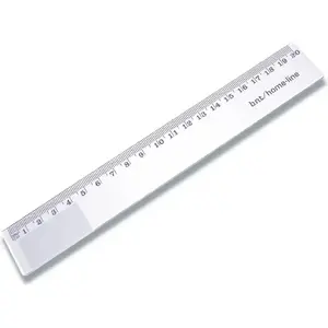 Lineāls Stickn 20 cm caurspīdīgs — skolas mērīšanas rīks