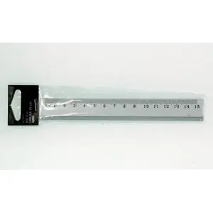 Aluminium ruler Grand 15 cm — straight measuring ruler for drawing and measuring