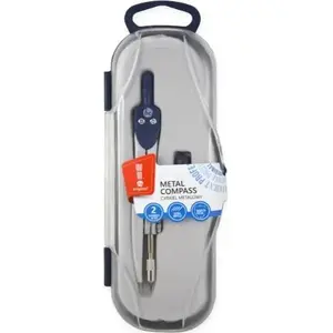 School Compass in Case MemoBe — drawing compass with graphite leads, model 371003