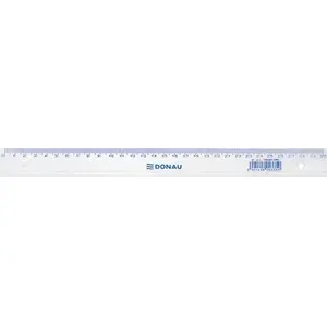 Ruler Donau 30 cm transparent with hanging hole, model 7053901PL-00