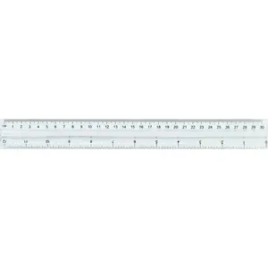 Ruler with Handle Staples 30 cm – straight measuring ruler for drawing and measuring