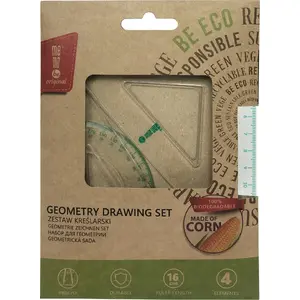 Drawing set MemoBe model 591030 with 16 cm ruler — eco drafting kit