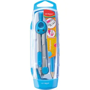 Compass Keyroad Cyrkiel KEYROAD Jelly-Bean metal with case, assorted colors, display-packed