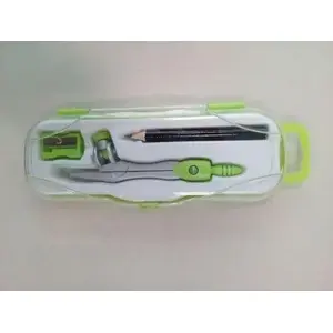 School Compass Penmate Cyrkiel PC-102 green — Penmate drawing compass, single-arm, plastic construction