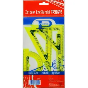 Zīmēšanas komplekts Pratel ar drukātu lineālu un 16 cm lineālu — Pratel 319637