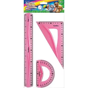 Geometry set Bambino 3-piece 30 cm flexi by Bambino — ruler, compass, protractor