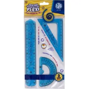 Geometry set Astra Flexi 3 pcs ASTRA – drawing instruments set, 3 pieces
