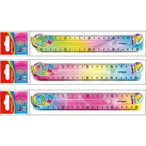 Lineāls PBS Connect elastīgs varavīksnes 20 cm Keyroad p24 mix