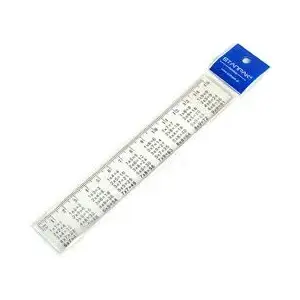 Lineāls STARPAK 15 cm ar reizināšanas tabulu modelis 163096